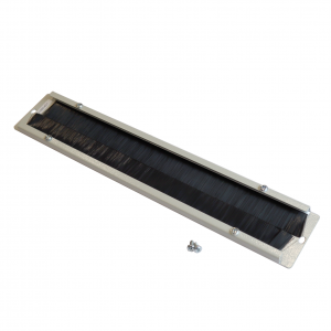 Brush cable entry for wall enclosures, gray